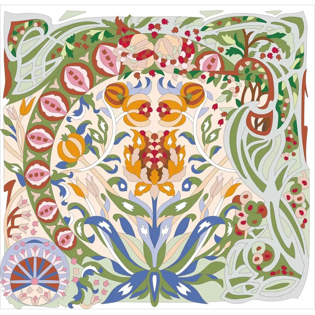 ボタニカルパズルぬり【13】たわわの刻 完成見本