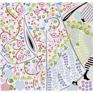 ボタニカルパズルぬりえ【14】はなうた 完成見本