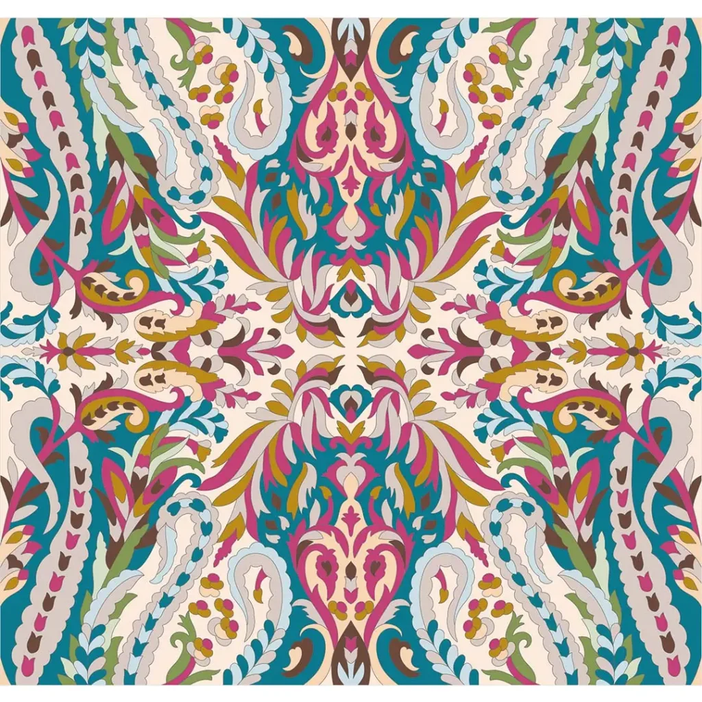 ボタニカルパズルぬりえ【16】花布譚 完成見本