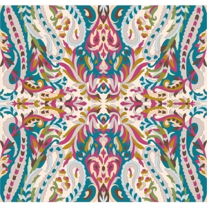 ボタニカルパズルぬりえ【16】花布譚 完成見本