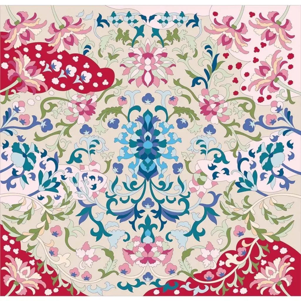 ボタニカルパズルぬりえ 【18】遥宮 完成見本