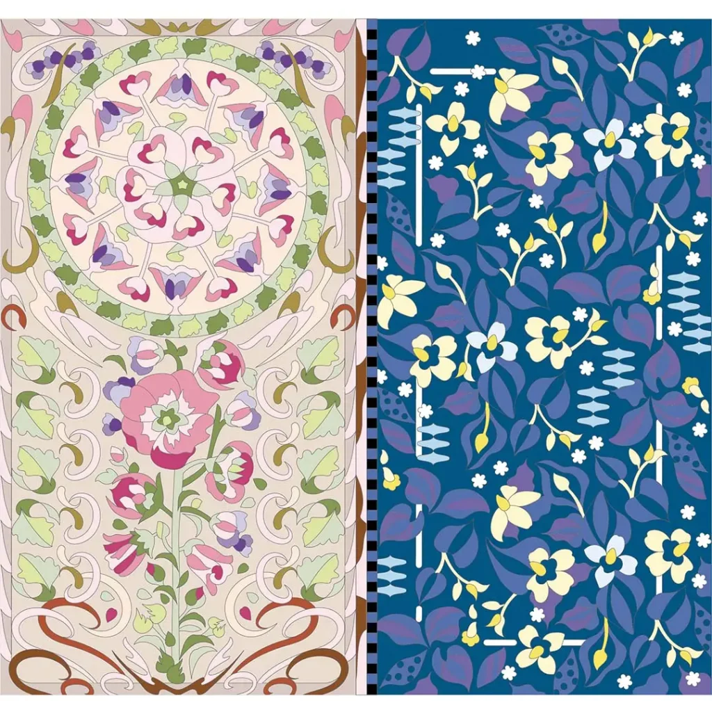 ボタニカルパズルぬりえ 【19】夢芝居 完成見本