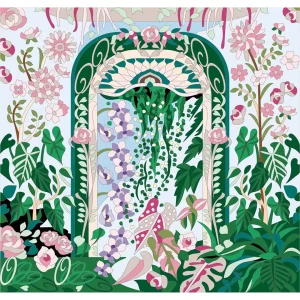 ボタニカルパズルぬりえ【22】翠扉 完成見本