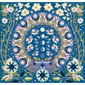 ボタニカルパズルぬりえ 【25】宙花 完成見本