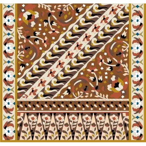 ボタニカルパズルぬりえ【26】ジャワの芳香 完成見本