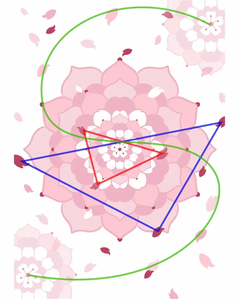 桜の曼荼羅塗り方のコツ