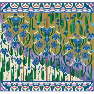 ボタニカルパズルぬりえ 【29】燕子花の記憶 完成見本